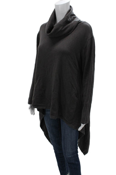Sophy Curson Womens Pullover Sweater Turtleneck Long Sleeve Dark Gray Size XS