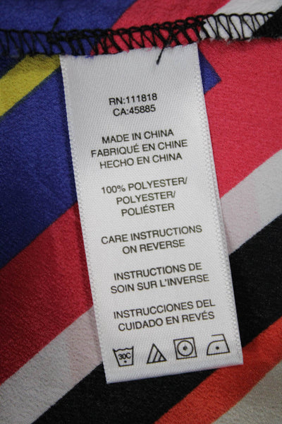 Michael Michael Kors Womens Beige Sleeveless Geometric Blouse Size XS