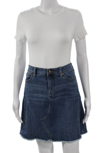 J Crew Women A-Line Mini Skirt Dark Blue Size 4
