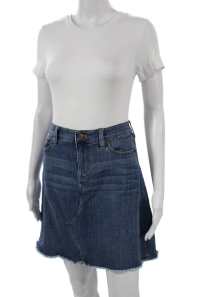 J Crew Women A-Line Mini Skirt Dark Blue Size 4
