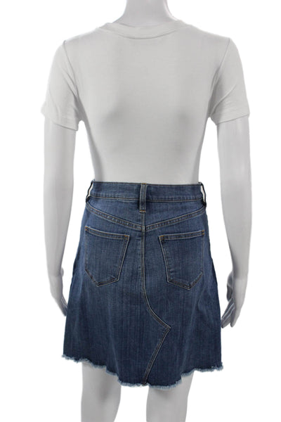 J Crew Women A-Line Mini Skirt Dark Blue Size 4
