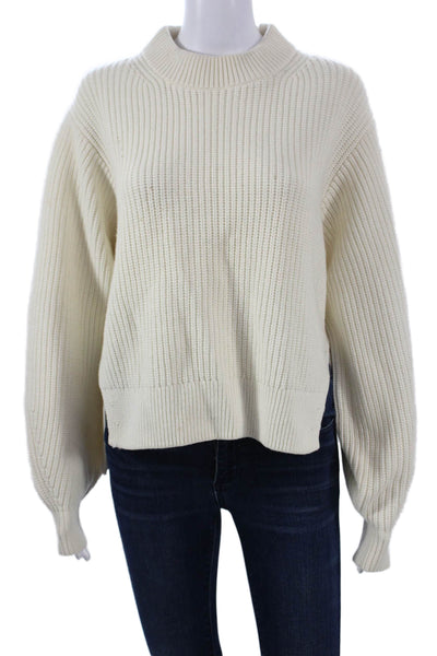 & Other Stories Womens Pullover Mock Neck Beige Sweater Long Sleeve Size XS
