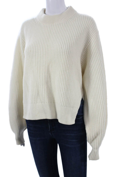 & Other Stories Womens Pullover Mock Neck Beige Sweater Long Sleeve Size XS