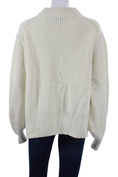 & Other Stories Womens Pullover Mock Neck Beige Sweater Long Sleeve Size XS