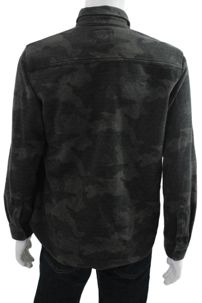 Rails Mens Camouflage Print Collared Casual Button-Down Shirt Green Size L