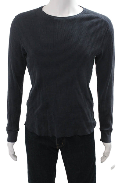 Vince Mens Dark Gray Pima Cotton Crew Neck Sweater Size M