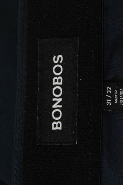 Bonobos Mens Dark Blue Chinos Button Fly Size 31