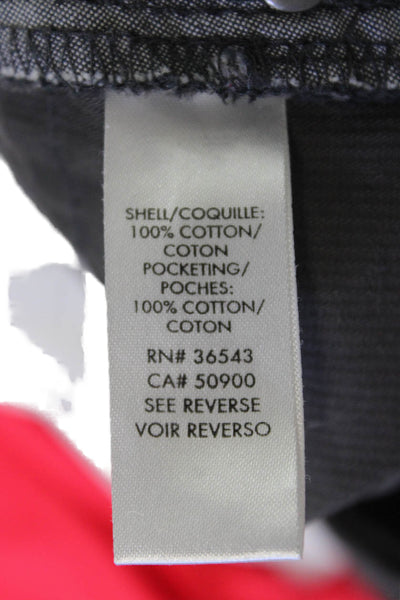 Calvin Klein Mens Chino Pants Dark Gray Cotton Button Fly Size 36