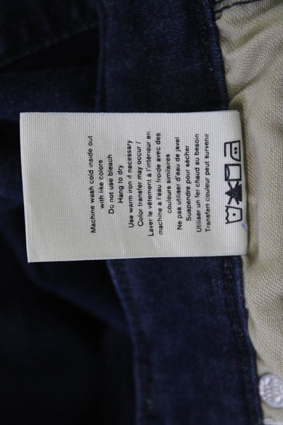 Rag & Bone Women Ankle Skinny Jeans Dark Blue High Rise Button Size 24