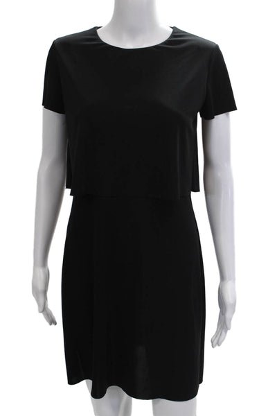 Bailey 44 Women Shift T-Shirt Dress Black Short Sleeve Size S