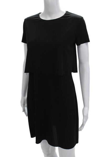 Bailey 44 Women Shift T-Shirt Dress Black Short Sleeve Size S