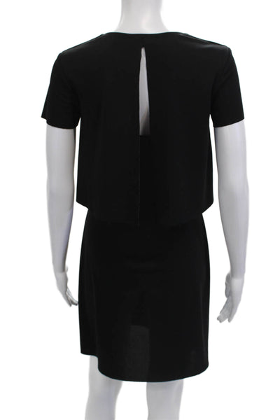 Bailey 44 Women Shift T-Shirt Dress Black Short Sleeve Size S