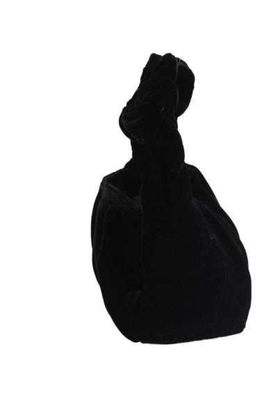 J Crew Womens Small Snap Closure Top Handle Handbag Black