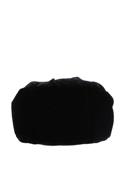 J Crew Womens Small Snap Closure Top Handle Handbag Black