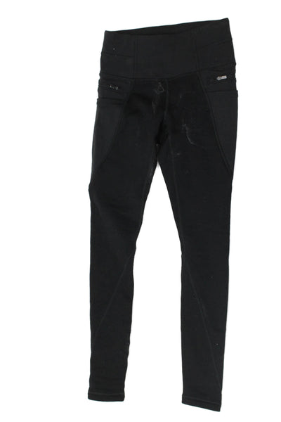 Athleta Women Ankle Jeggings Black Zip Size 2XS