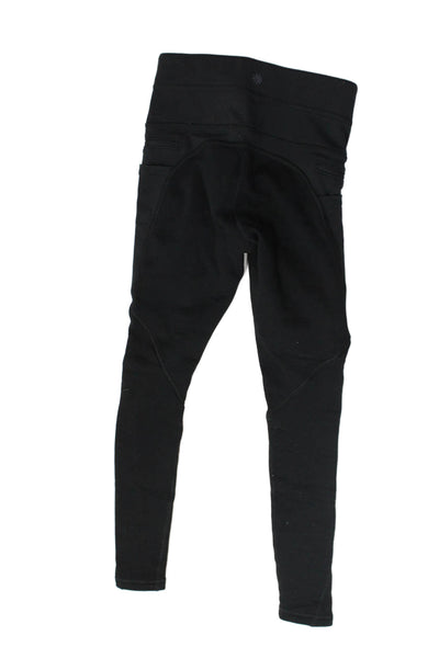 Athleta Women Ankle Jeggings Black Zip Size 2XS