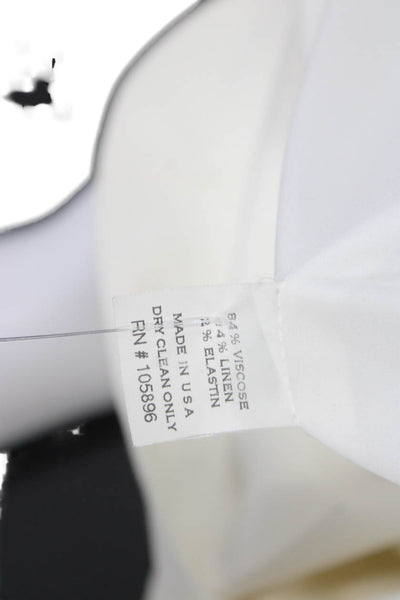 Worth Womens White Classic Collared Button Blazer Long Sleeve Size 10