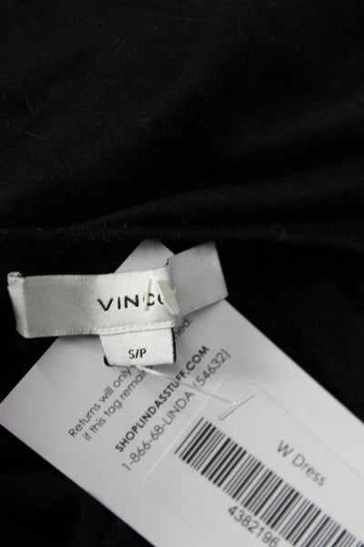 Vince Womens Black Sleeveless Tank Dress Knee Length Petite Size S