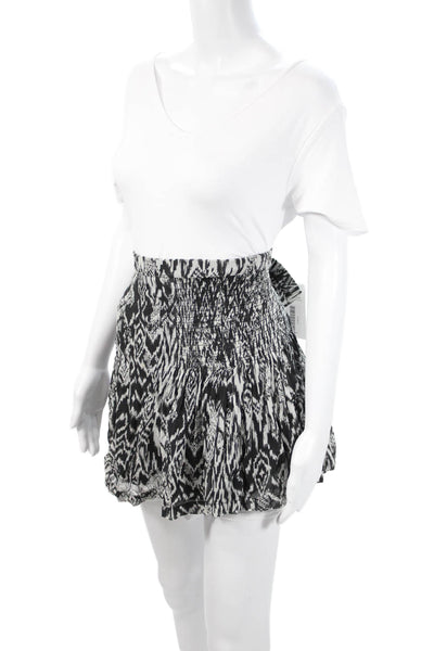 IRO Womens Aztec Geometric Viscose Shorts Black Size 38