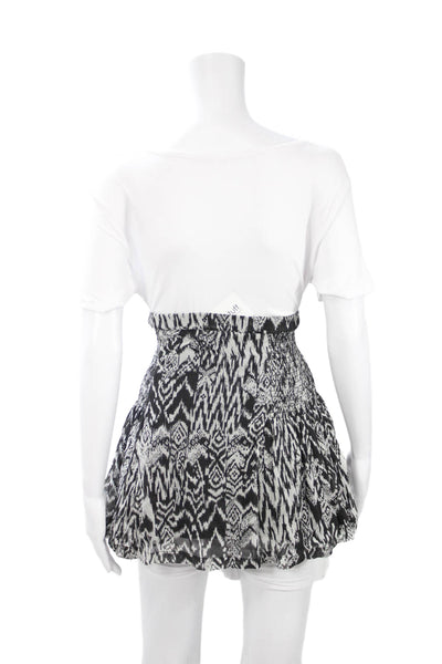 IRO Womens Aztec Geometric Viscose Shorts Black Size 38