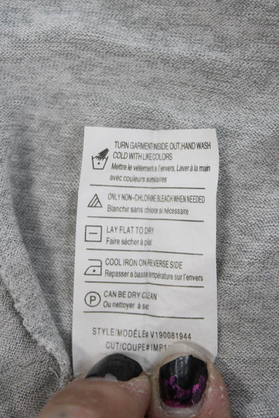 Vince Womens Gray Sleeveless Jersey Tank Round Neck Size M