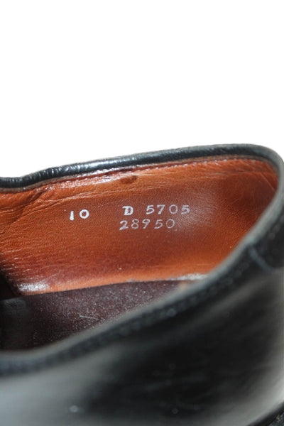 Brooks Brothers Mens Leather Slip-On Dress Loafer Shoes Black Size 10
