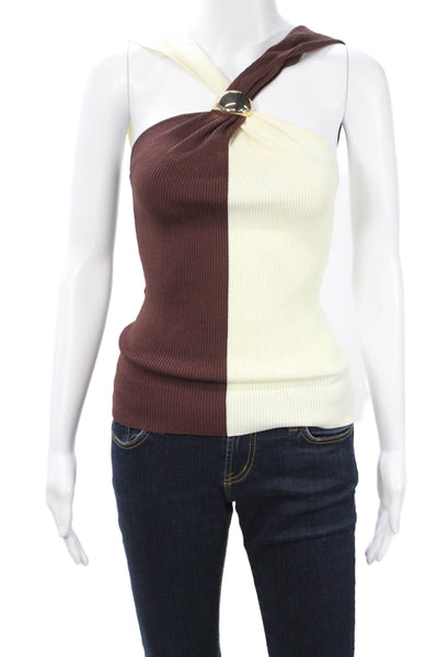 Zara Womens Brown Striped Sleeveless Tank Top Size S