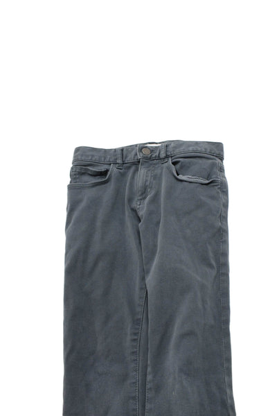 DL1961 Girls Cotton Zippered Pull-On Skinny Ankle Jeans Gray Size 8