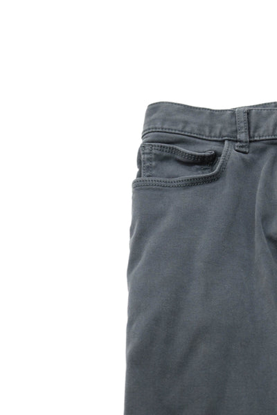 DL1961 Girls Cotton Zippered Pull-On Skinny Ankle Jeans Gray Size 8