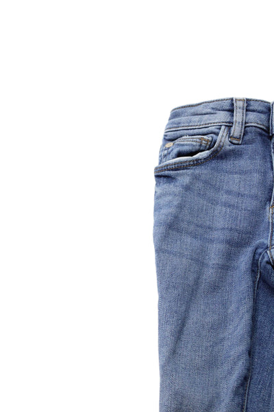 DL1961 Girls Cotton Ripped Zippered Medium Wash Skinny Jeans Blue Size 7
