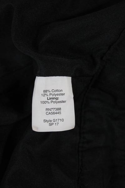 J Crew Women Black Herringbone Wrap Mini Skirt Size 8