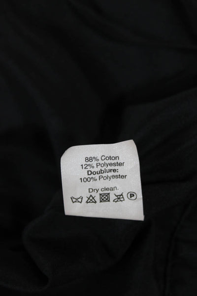 J Crew Women Black Herringbone Wrap Mini Skirt Size 8