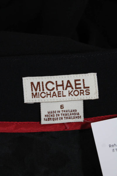 Michael Michael Kors Womens Straight Pencil Black Skirt Size 6