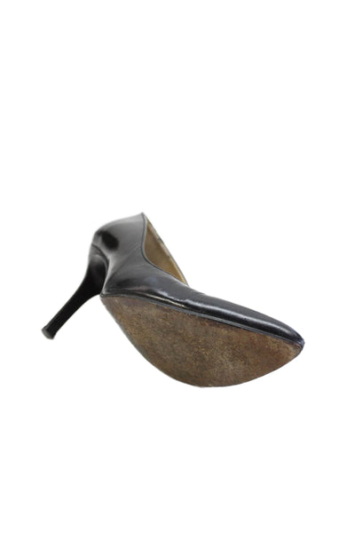 Stuart Weitzman Womens Leather Pointed Toe Heels Black Size 8.5B