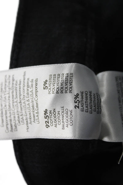 Mother Womens Ankle Cropped High Rise Black Jeans Size 29