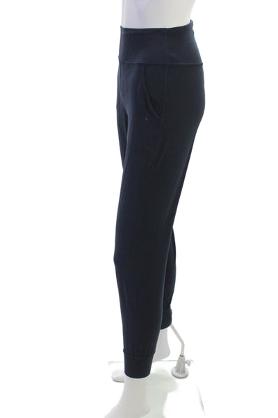 Lululemon Womens Jogger Sweatpants Dark Blue Nylon Blend Solid Size 4