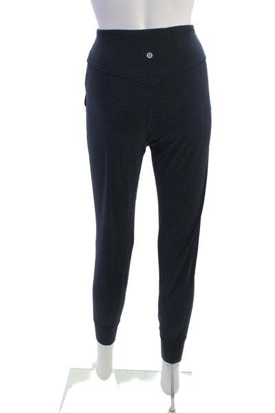 Lululemon Womens Jogger Sweatpants Dark Blue Nylon Blend Solid Size 4