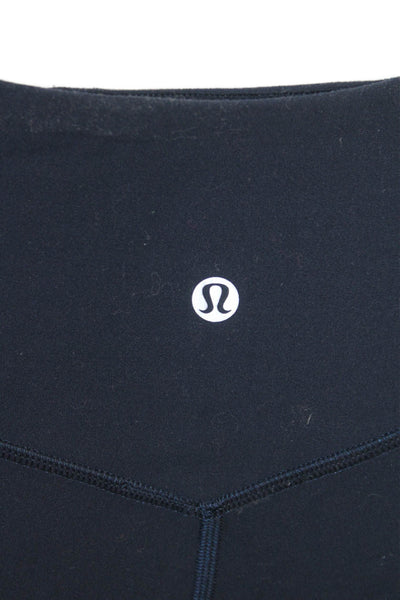 Lululemon Womens Jogger Sweatpants Dark Blue Nylon Blend Solid Size 4