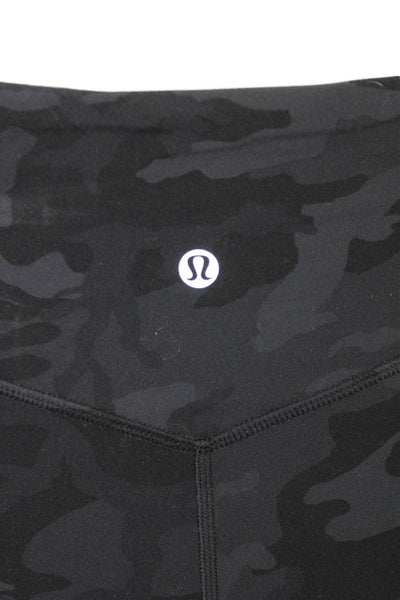 Lululemon Womens Black Camo Nylon Blend Jogger Sweatpants Size 4