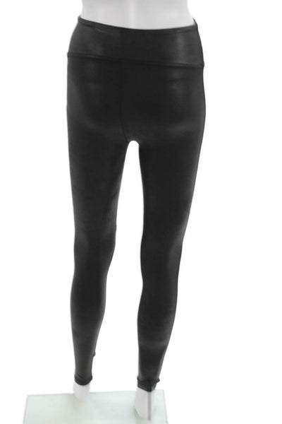 Spanx Women Ankle Jeggings Black Solid Nylon Elastane Size S
