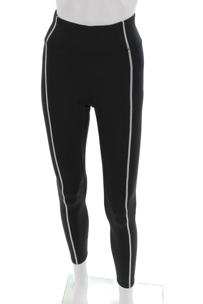 Bandier Womens Ankle Striped Black Leggings Size XS