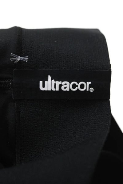 Ultracor Women Black Ankle Animal Print Leggings Size S