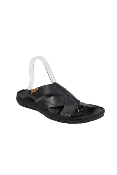 PIKOLINOS Mens Leather Strappy Slide On Sandals Black SIze 41 11