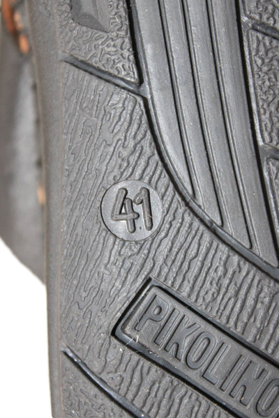 PIKOLINOS Mens Leather Strappy Slide On Sandals Black SIze 41 11