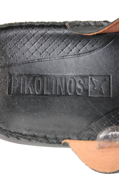 PIKOLINOS Mens Leather Strappy Slide On Sandals Black SIze 41 11