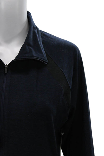 New Balance Women Full Zip Sweatshirt Dark Blue Size M