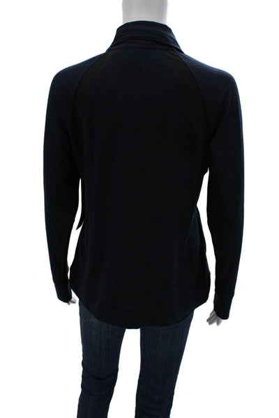 New Balance Women Full Zip Sweatshirt Dark Blue Size M