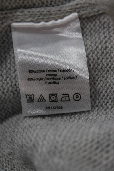 Isaac Mizrahi Women Pullover Turtleneck Sweater Gray Long Sleeve Size S