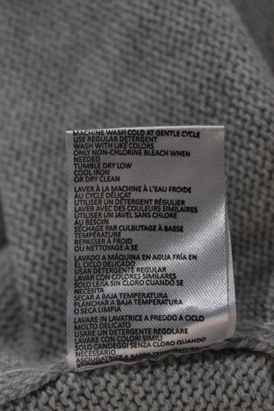 Isaac Mizrahi Women Pullover Turtleneck Sweater Gray Long Sleeve Size S