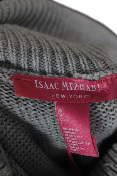 Isaac Mizrahi Women Pullover Turtleneck Sweater Gray Long Sleeve Size S